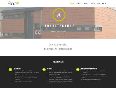 Exemple de site multipages pour bureau d'architecture