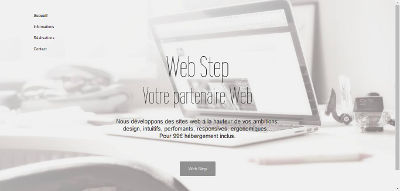 Exemple de site web pour entreprise avec carte Google Map